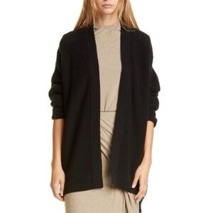 Vince Black Open-Front Sweater